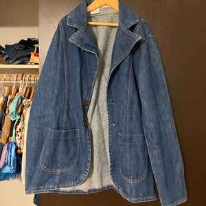 Vintage Wrangler Denim Blazer Jacket